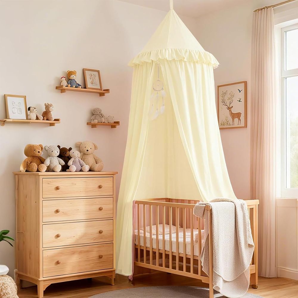 Baby Nursery Curtains - Tenda Suspensa Redonda para Cama de