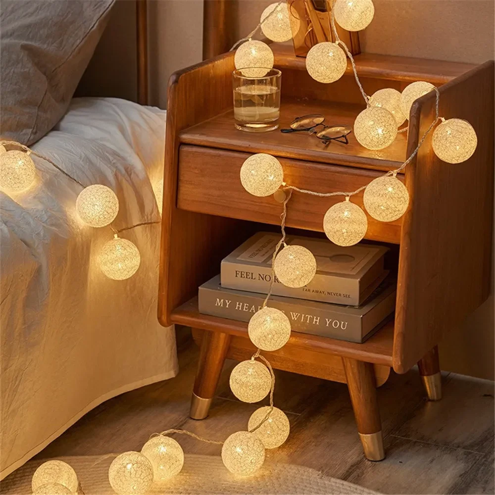 Baby Nursery Light - Halloween algodão guirlanda bolas luzes corda