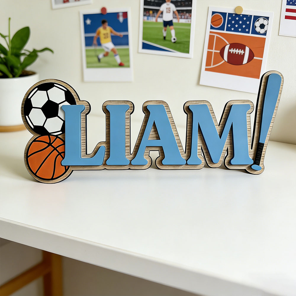 Baby Nursery Themes Boy - Placa de Porta Personalizada com Nome