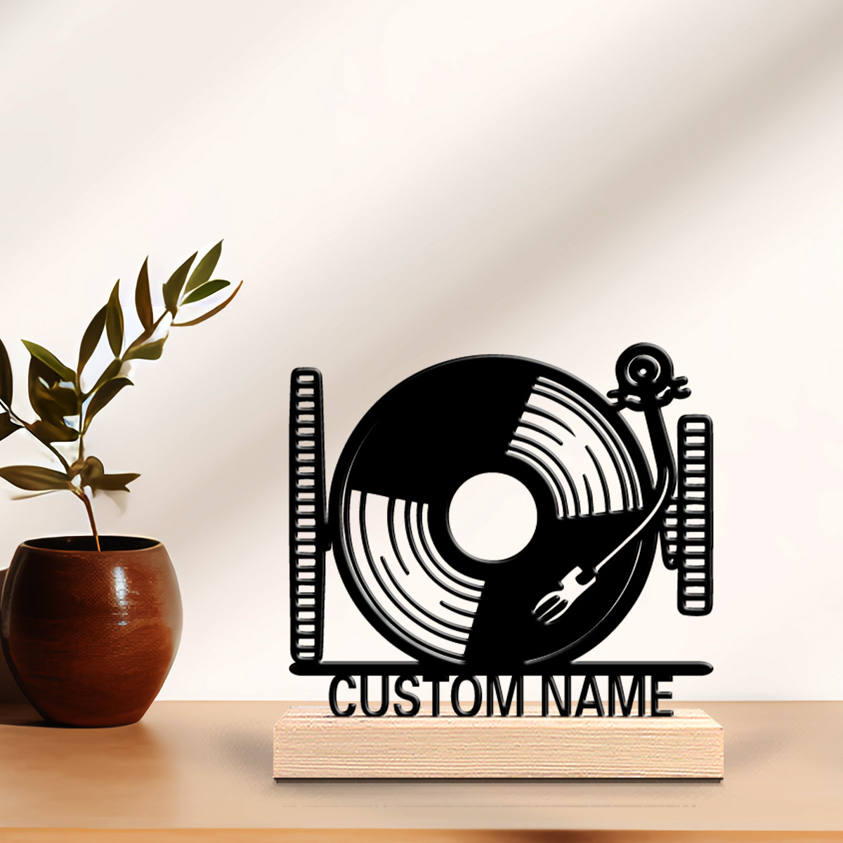 Baby Nursery Decorations - 1 unidade de Toca-discos Personalizado e