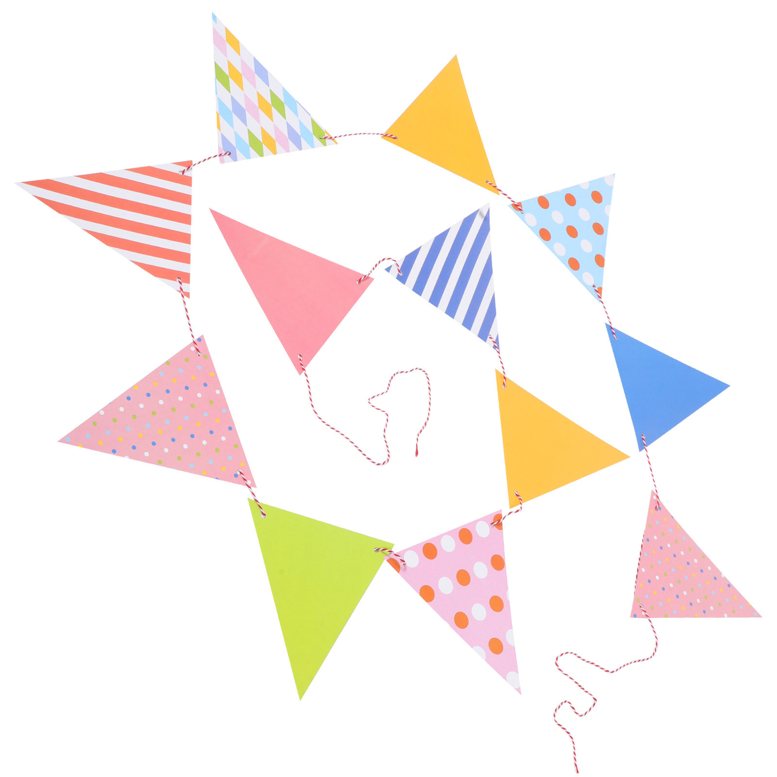 Baby Nursery Garland - Guirlanda de Bandeirinhas de Papel Triangular