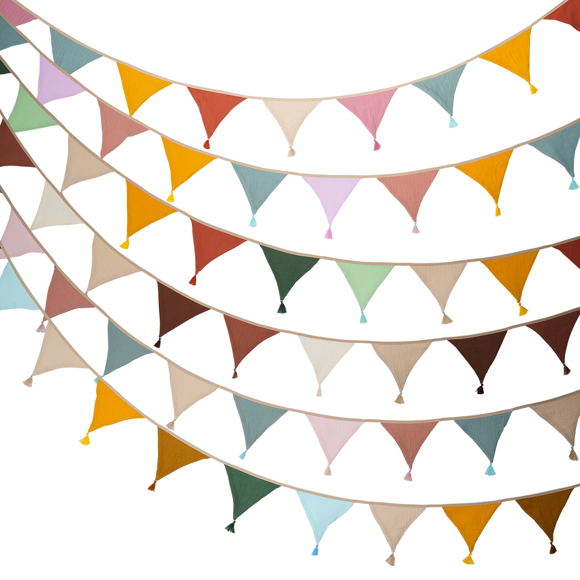 Baby Nursery Garland - Guirlanda de Tecido para Berçário de