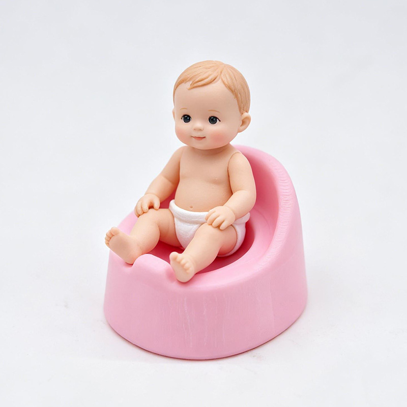 Baby Nursery Layout - Mini Cadeira Sanitária para Bonecas, Modelo