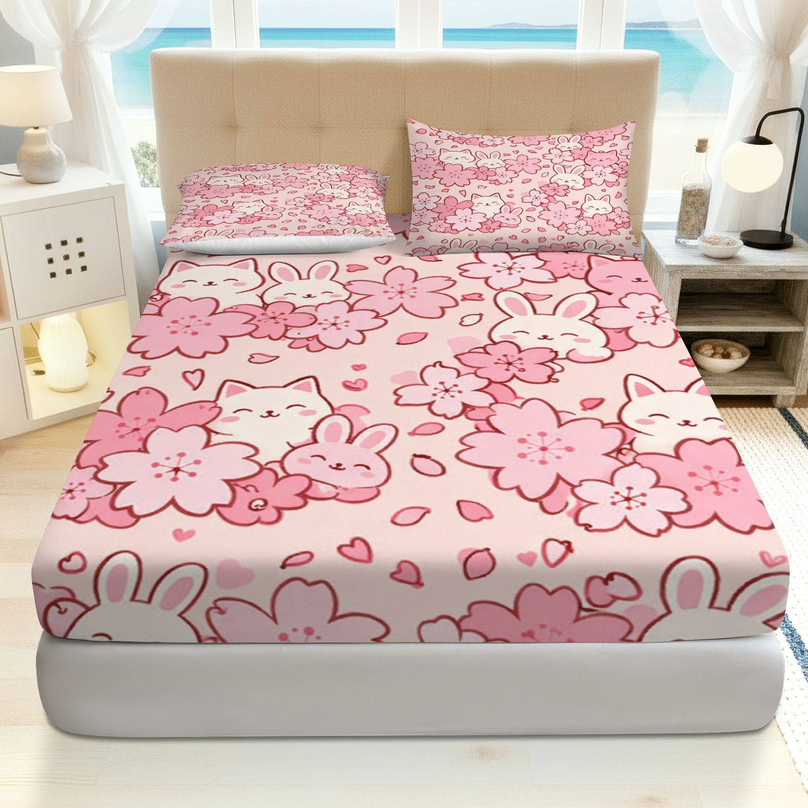 Baby Nursery Bedding - Conjunto de Roupa de Cama Sakura
