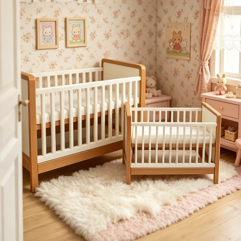 Baby Nursery Layout - Mini berço de plástico para bonecas,