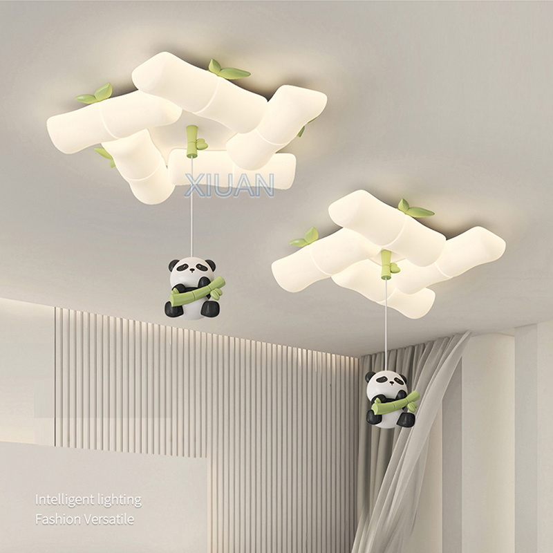 Baby Nursery Light Fixture - Chinese Panda Lâmpadas de teto para