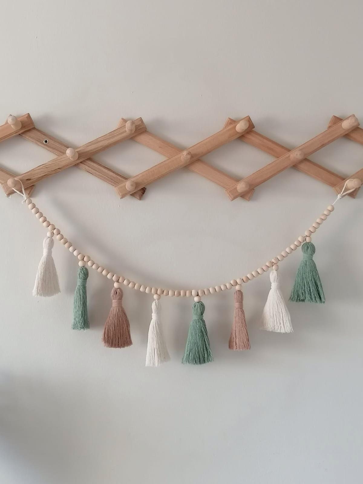 Baby Nursery Garland - Borla Macrame Guirlanda, Boho Baby Decoração,