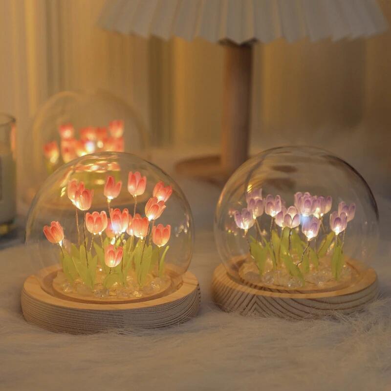 Baby Nursery Light - Flor de tulipa artificial luz noturna