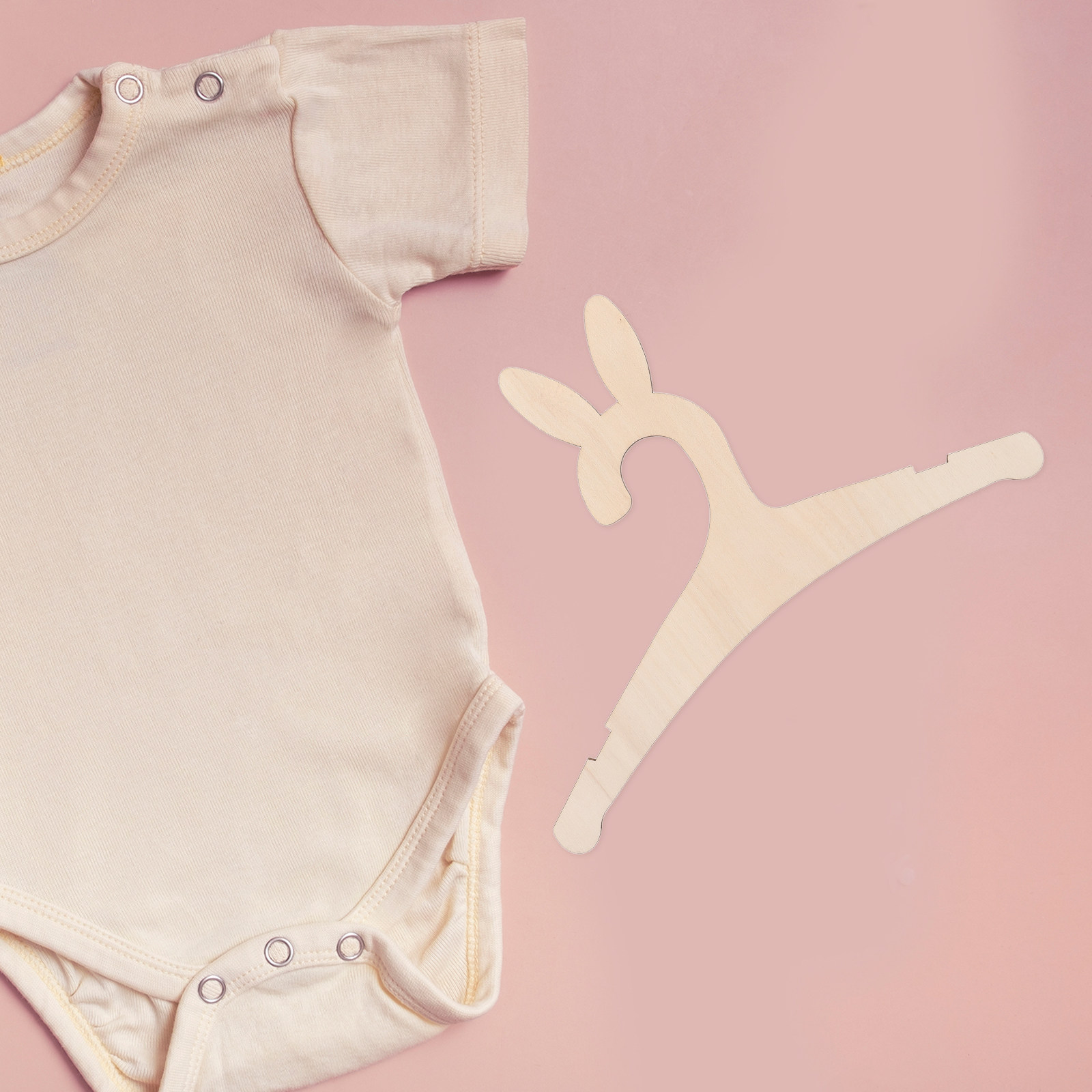 Baby Nursery Decorations - 5 Peças Cabides de Madeira DIY