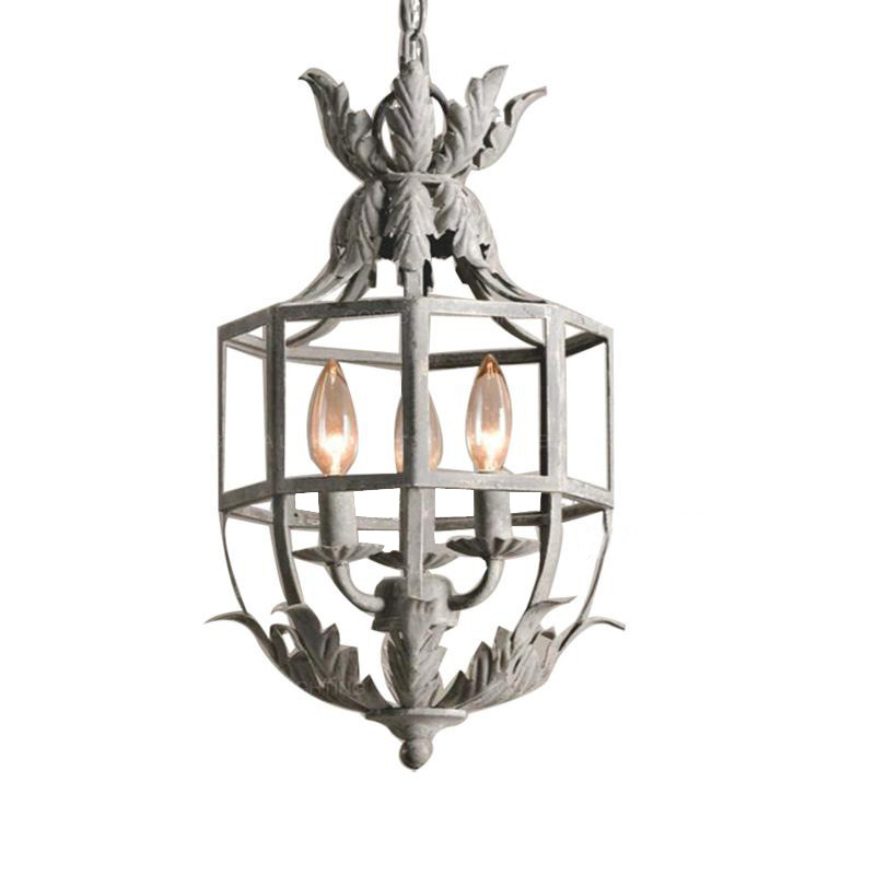 Lustre Retro Cinza/Dourado com - Baby Nursery Chandelier avaliação e preço