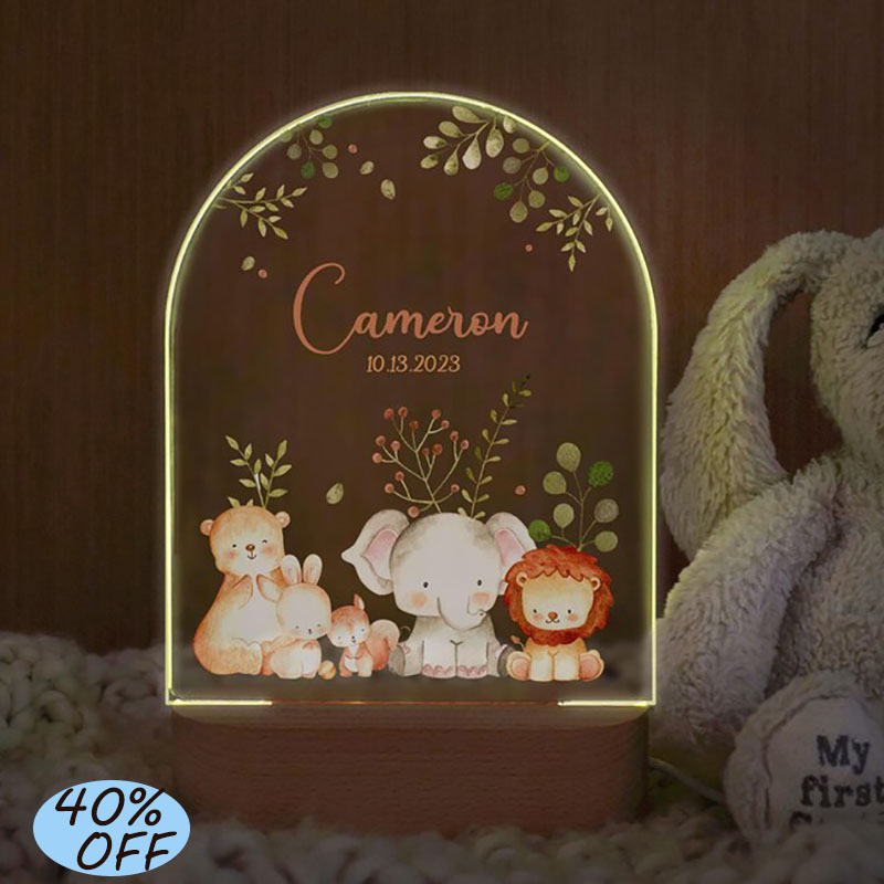 Nome personalizado luz da noit - Baby Nursery Light avaliação e preço