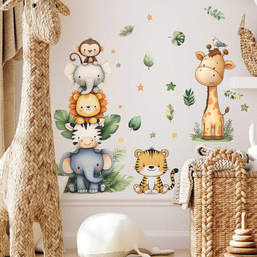 Boho floresta animais adesivos - Baby Nursery Elephant avaliação e preço