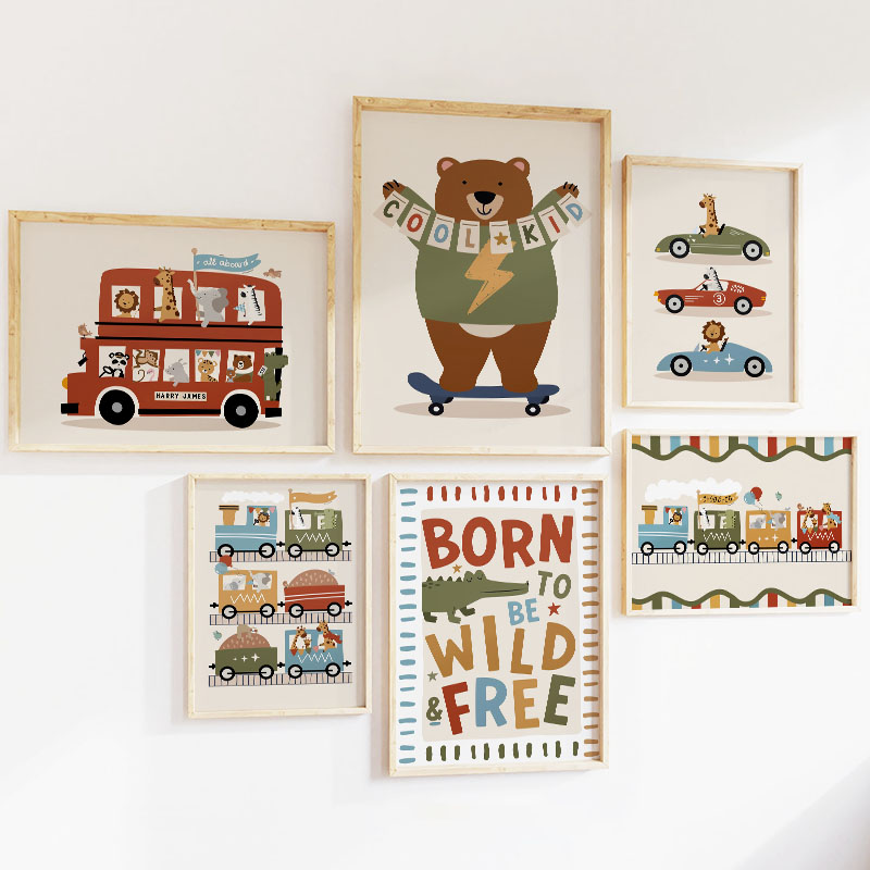 Arte de Parede Engraçada com A - Baby Nursery Animal Prints avaliação e preço
