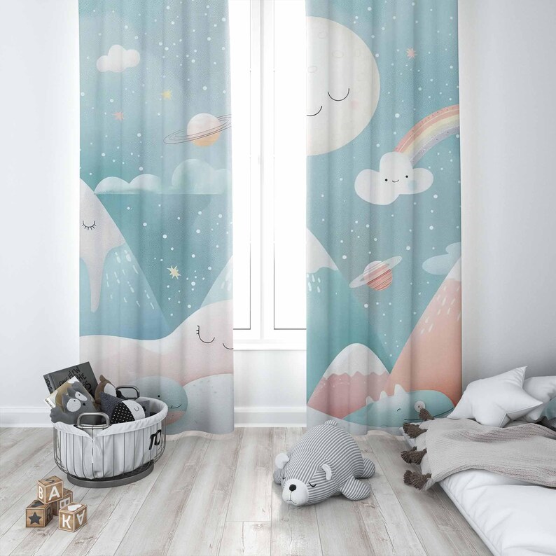 Montanha arco-íris cortinas do - Baby Nursery Curtains avaliação e preço