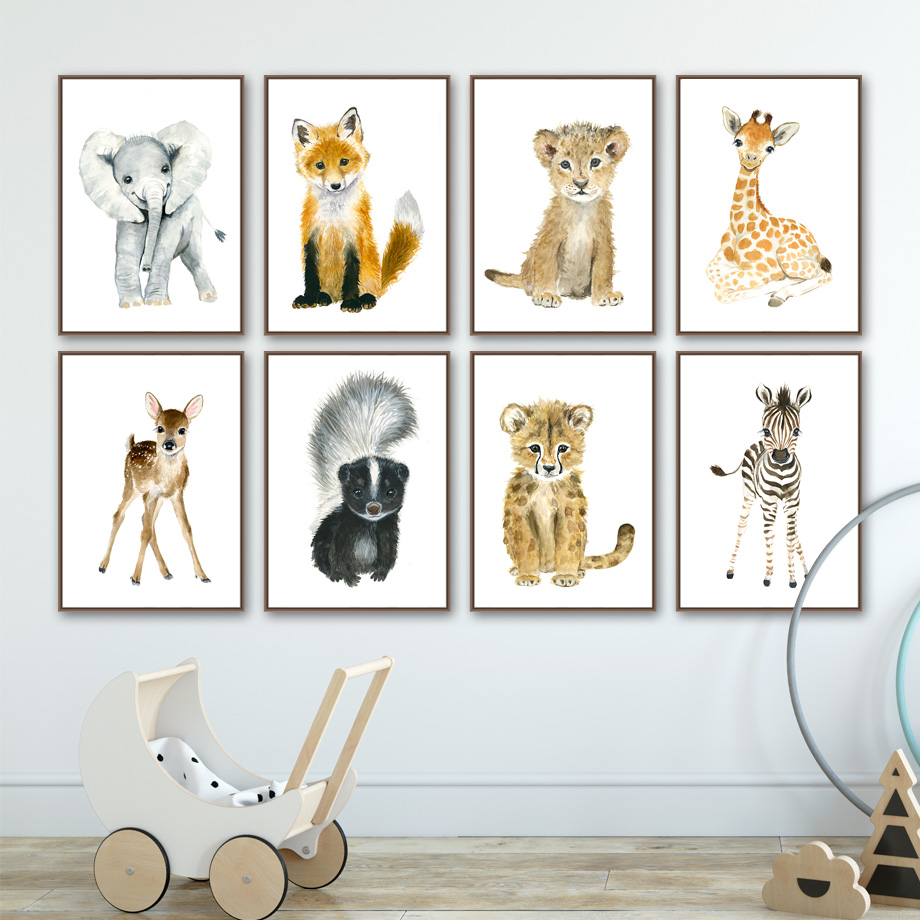 Elefante raposa zebra girafa l - Baby Nursery Elephant avaliação e preço