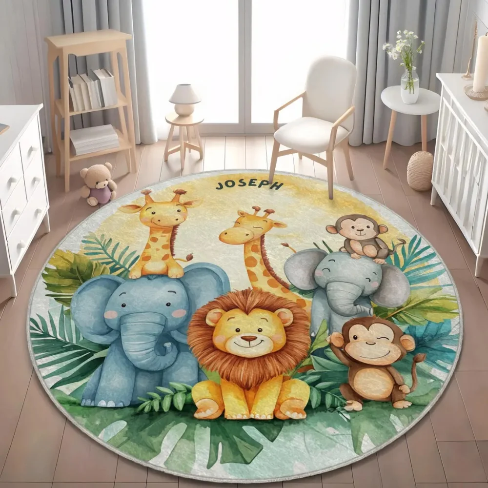 Safari selvagem animal tapete  - Baby Nursery Game avaliação e preço