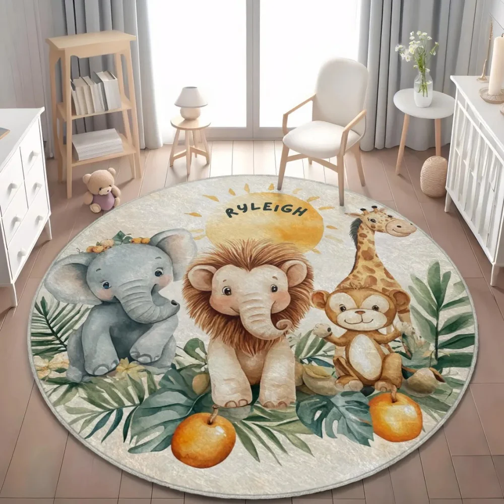 Safari selvagem animal tapete  - Baby Nursery Game avaliação e preço