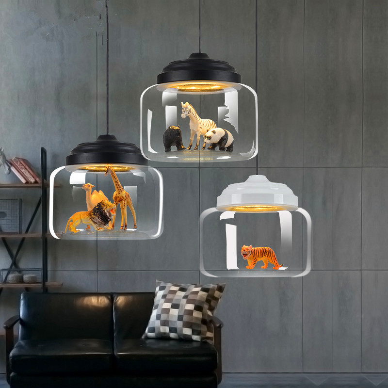 Animais Lustres de vidro, dese - Baby Nursery Chandelier avaliação e preço