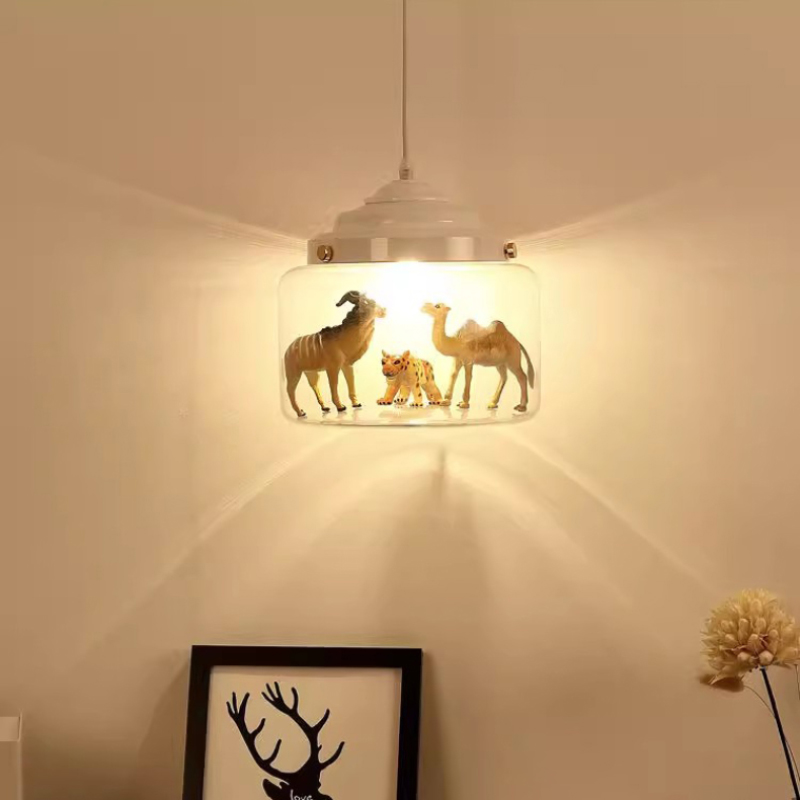 Animais Lustres de vidro, dese - Baby Nursery Chandelier avaliação e preço