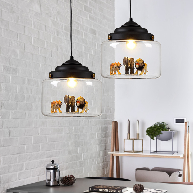 Animais Lustres de vidro, dese - Baby Nursery Chandelier avaliação e preço