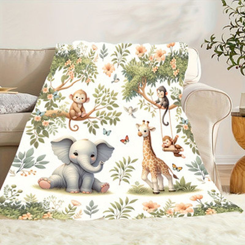 Cobertor de Bebê VIKAMA com Es - Baby Nursery Animal Prints avaliação e preço