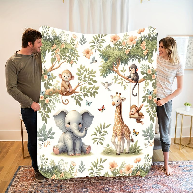 Cobertor de Bebê VIKAMA com Es - Baby Nursery Animal Prints avaliação e preço
