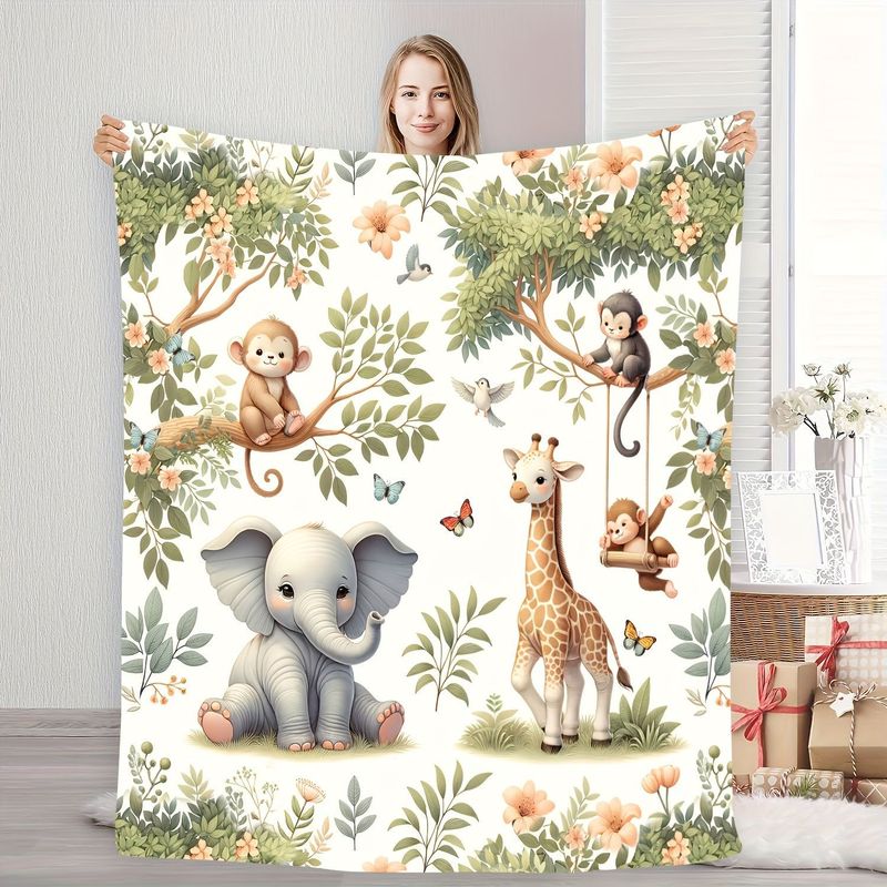 Cobertor de Bebê VIKAMA com Es - Baby Nursery Animal Prints avaliação e preço