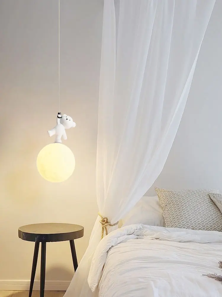 Luminária de Urso em Resina pa - Baby Nursery Light Fixture avaliação e preço