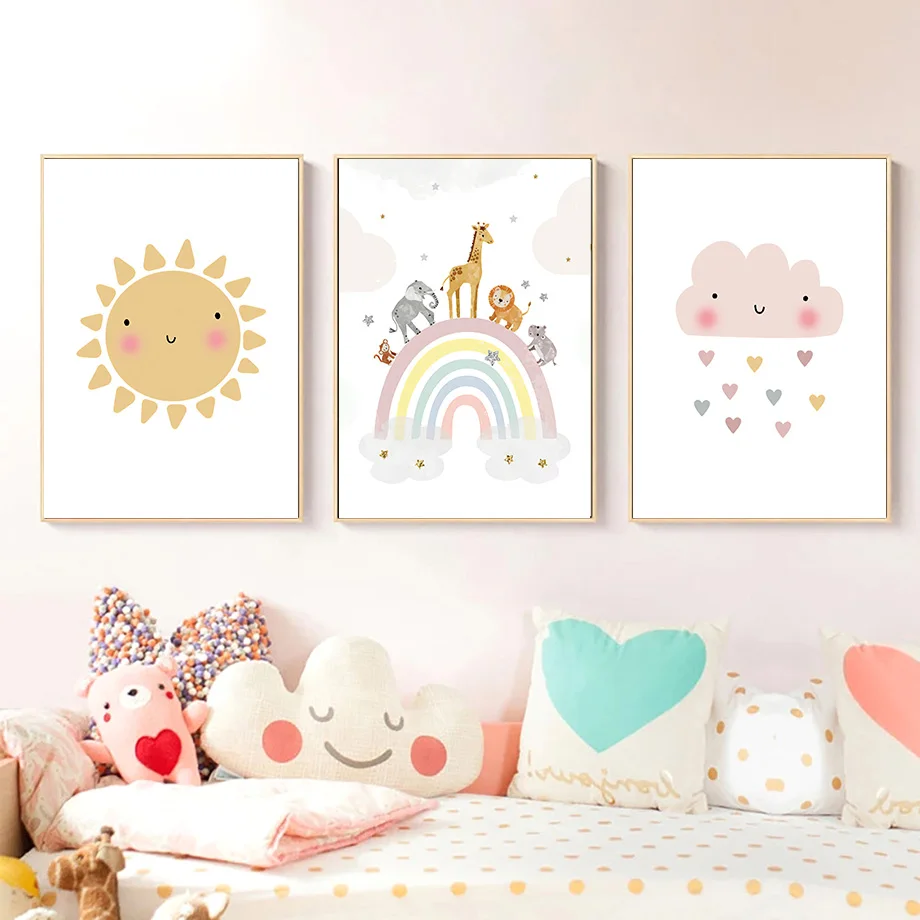 Pôsteres e impressões nórdicas - Baby Nursery Elephant avaliação e preço