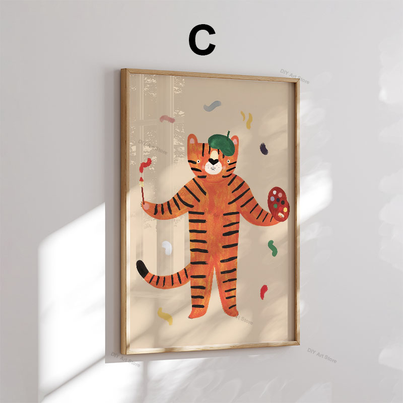 Arte de Parede Divertida com A - Baby Nursery Animal Prints avaliação e preço