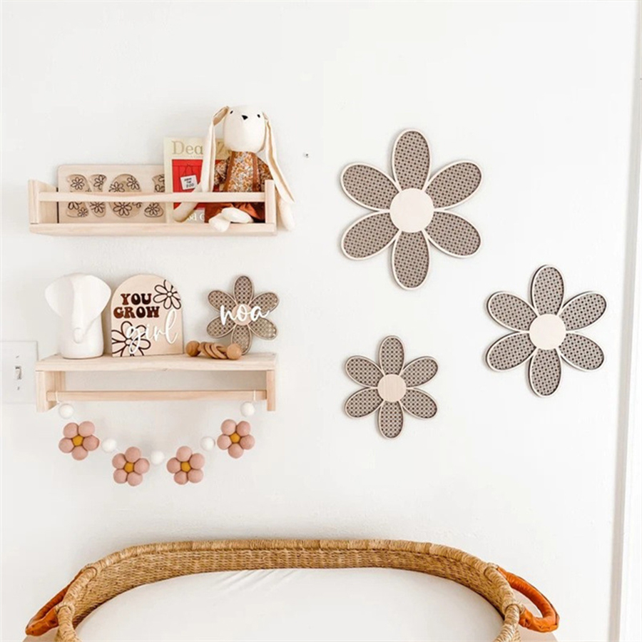 Feito à mão feltro margarida g - Baby Nursery Garland avaliação e preço