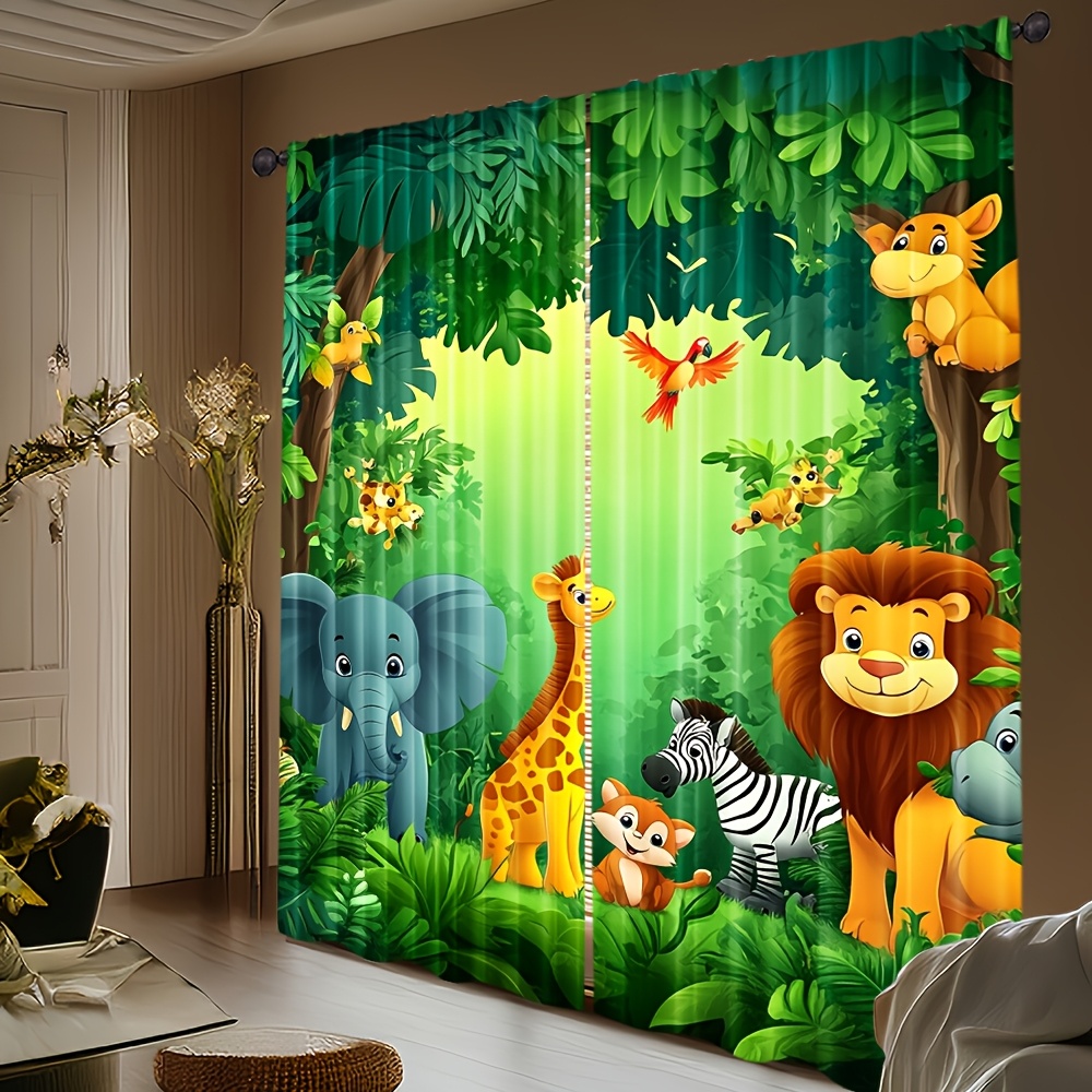 2 Cortinas de Animais em Estil - Baby Nursery Curtains avaliação e preço