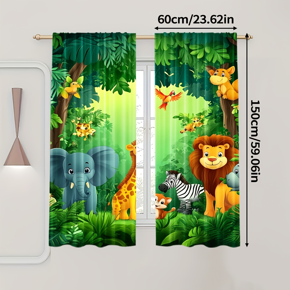2 Cortinas de Animais em Estil - Baby Nursery Curtains avaliação e preço