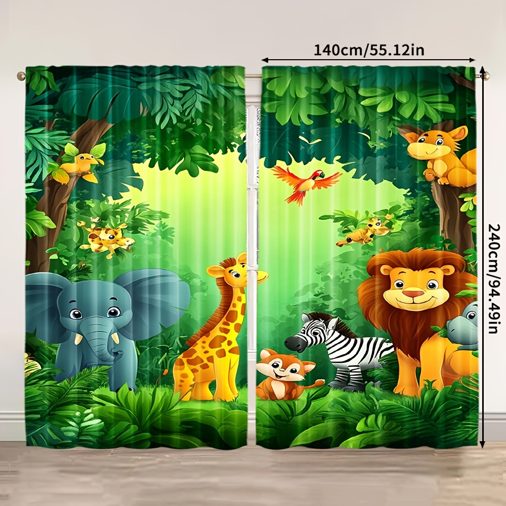 2 Cortinas de Animais em Estil - Baby Nursery Curtains avaliação e preço
