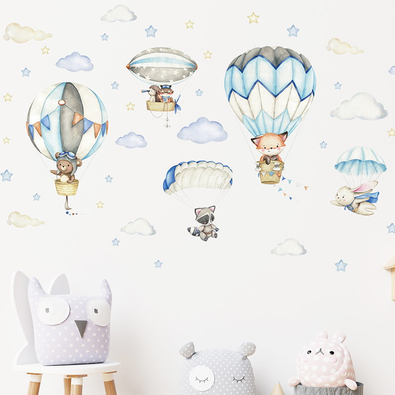 Adesivos de parede com balão d - Baby Nursery Animal Prints avaliação e preço