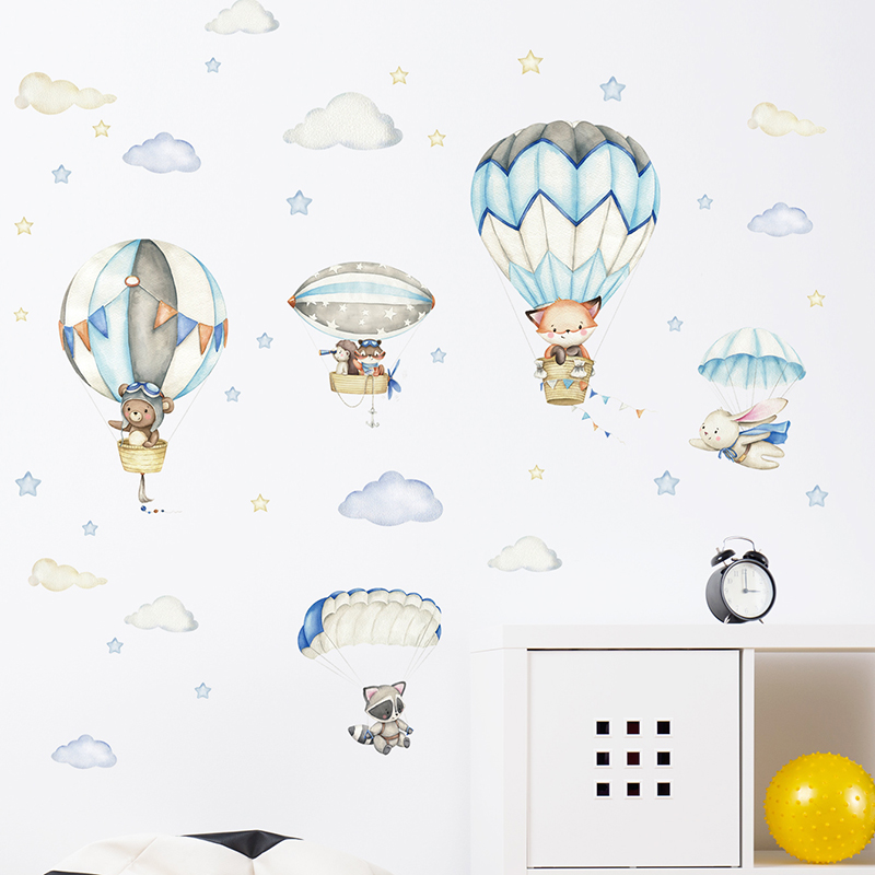 Adesivos de parede com balão d - Baby Nursery Animal Prints avaliação e preço