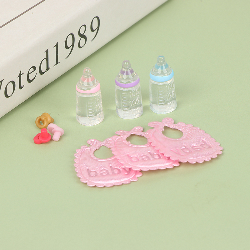 Miniatura Mamadeiras e Chupeta - Baby Nursery Items avaliação e preço