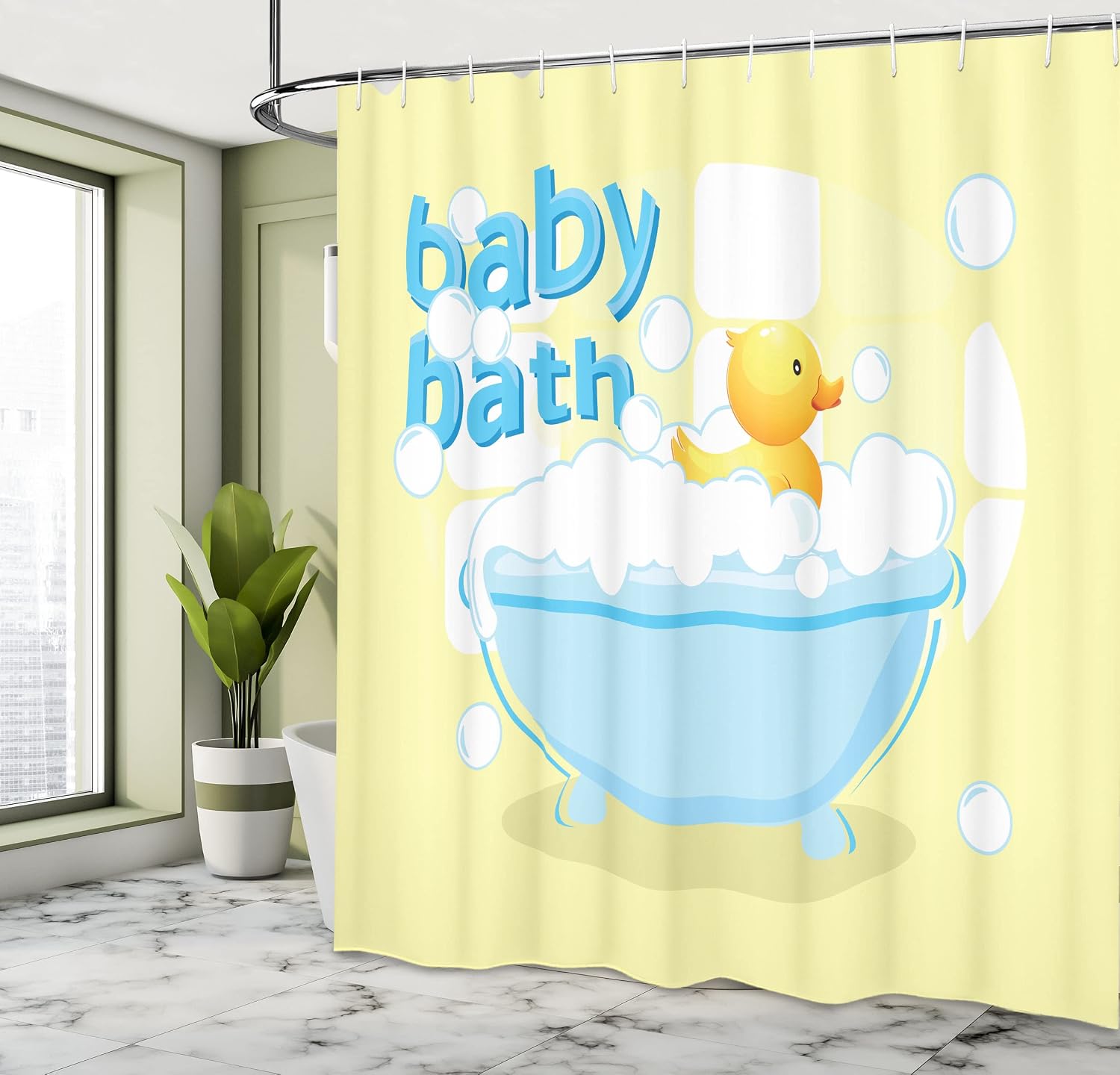 Cortina de Banho Amarela para  - Baby Nursery Curtains avaliação e preço