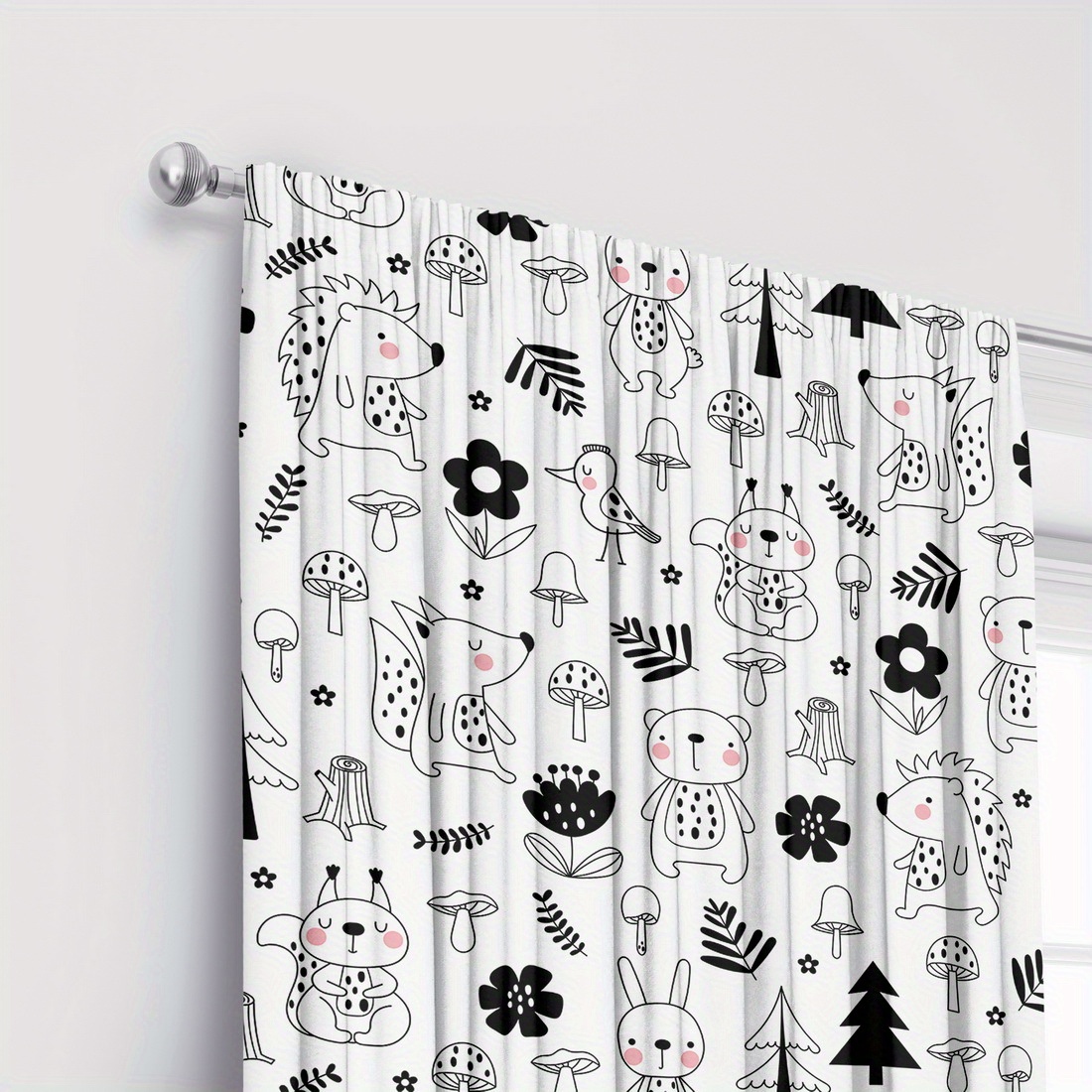 Cortinas de Berçário com Padrã - Baby Nursery Curtains avaliação e preço