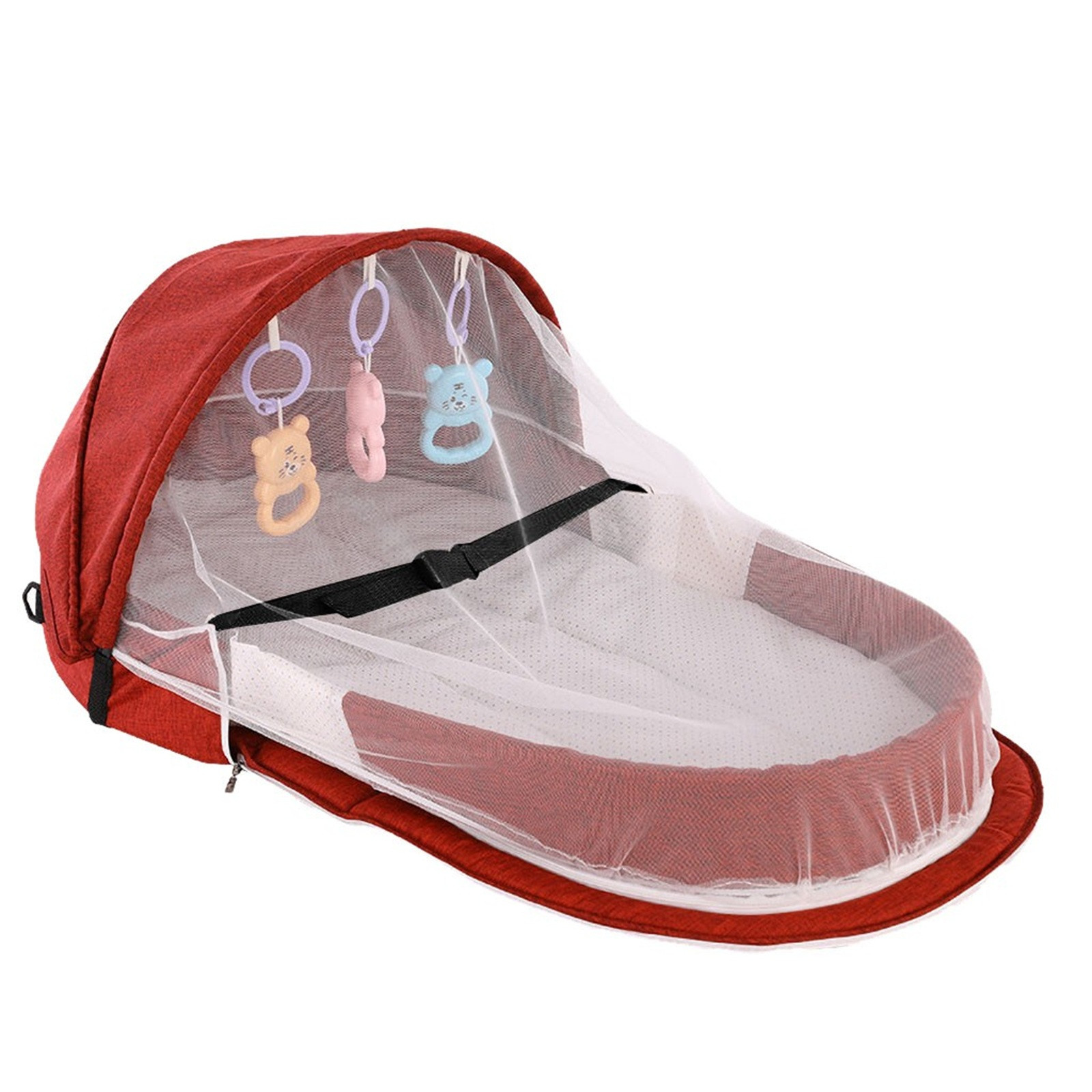 Berço dobrável portátil com re - Baby Nursery Items avaliação e preço