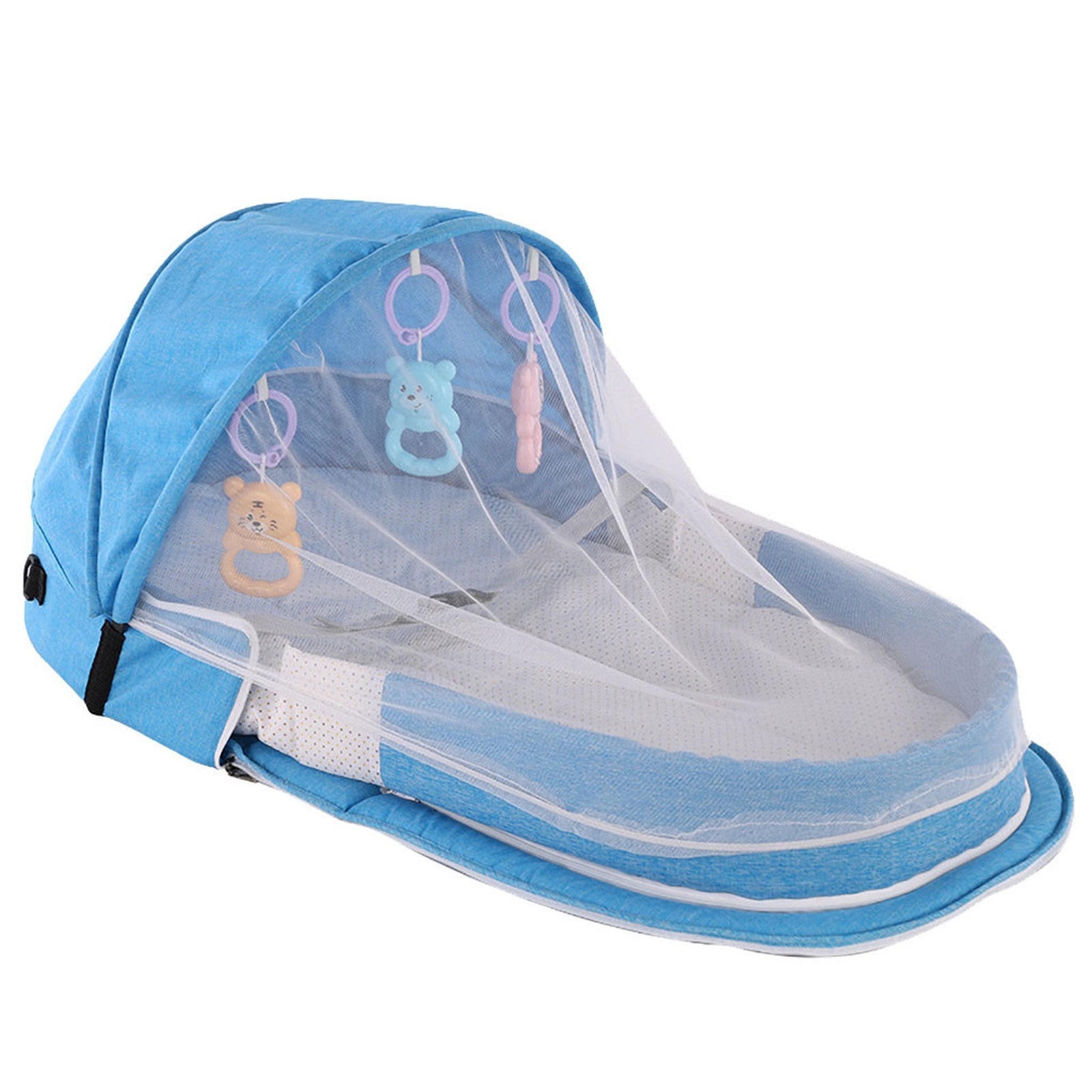 Berço dobrável portátil com re - Baby Nursery Items avaliação e preço