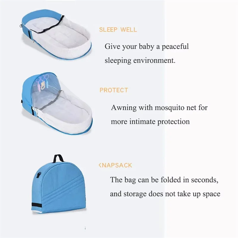 Cama de bebê conveniente dobrá - Baby Nursery Items avaliação e preço