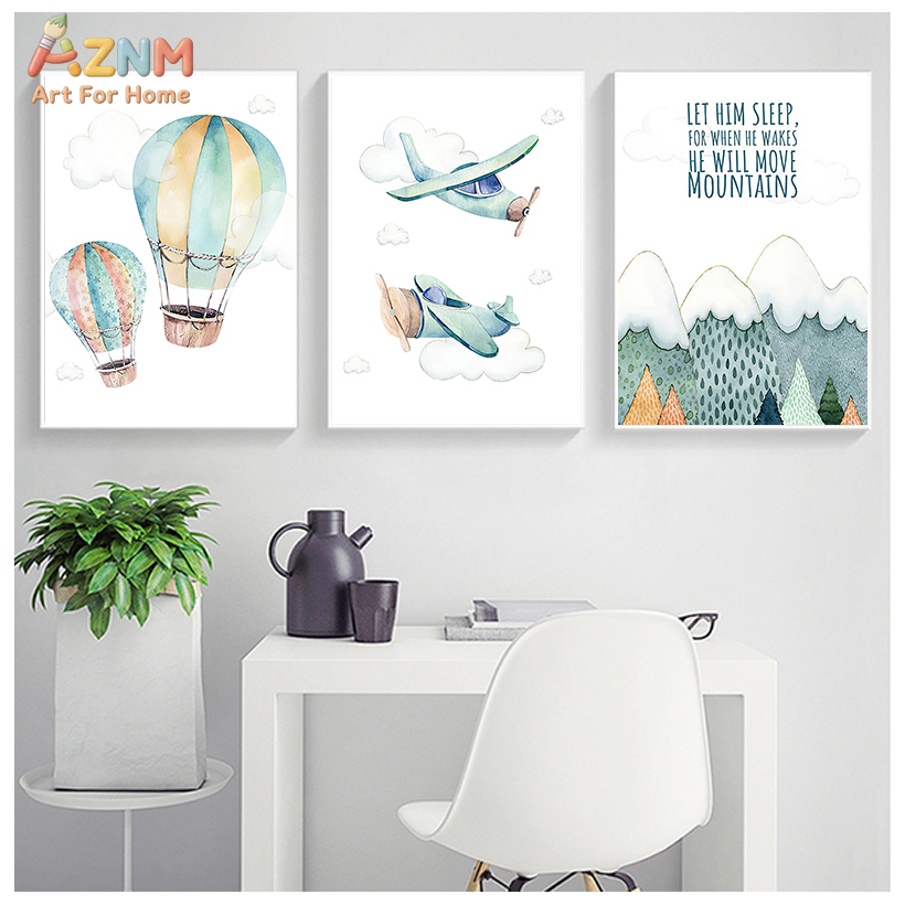 AZNM Quadro Decorativo em Tela - Baby Boy Nursery Quotes avaliação e preço