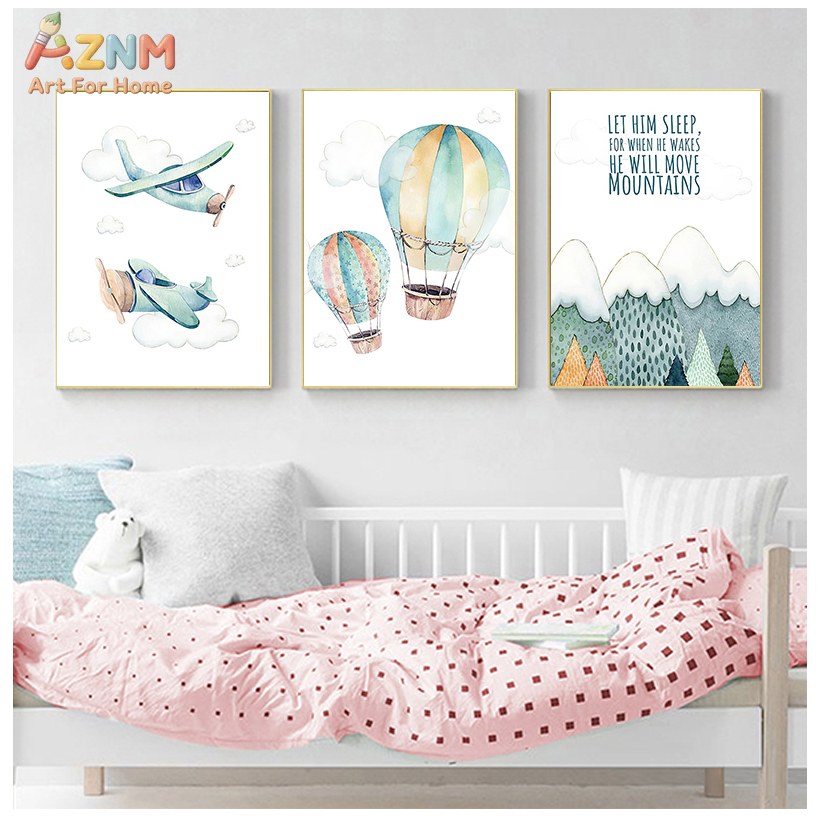 AZNM Quadro Decorativo em Tela - Baby Boy Nursery Quotes avaliação e preço