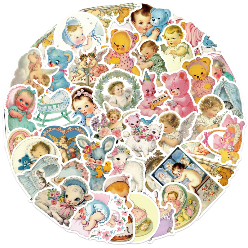 50 Adesivos Vintage para Bebês - Baby Nursery Vintage Decor avaliação e preço
