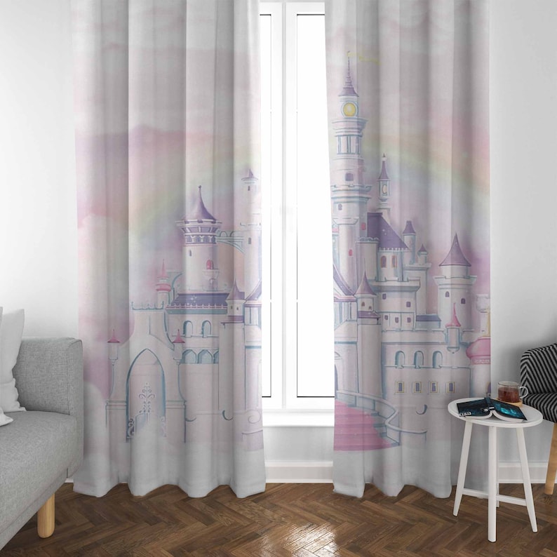 Princesa castelo berçário cort - Baby Nursery Curtains avaliação e preço