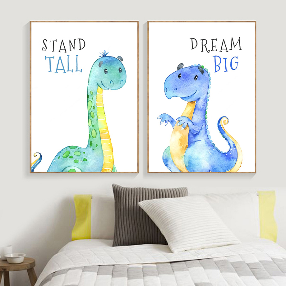 Dinossauro dos desenhos animad - Baby Boy Nursery Quotes avaliação e preço