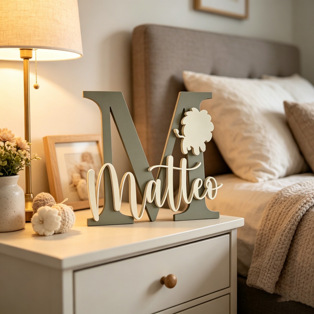 Placa de Nome de Leão Personal - Baby Nursery Decorations avaliação e preço