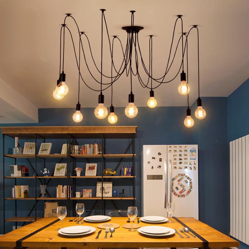 Lustre de aranha colorido para - Baby Nursery Chandelier avaliação e preço