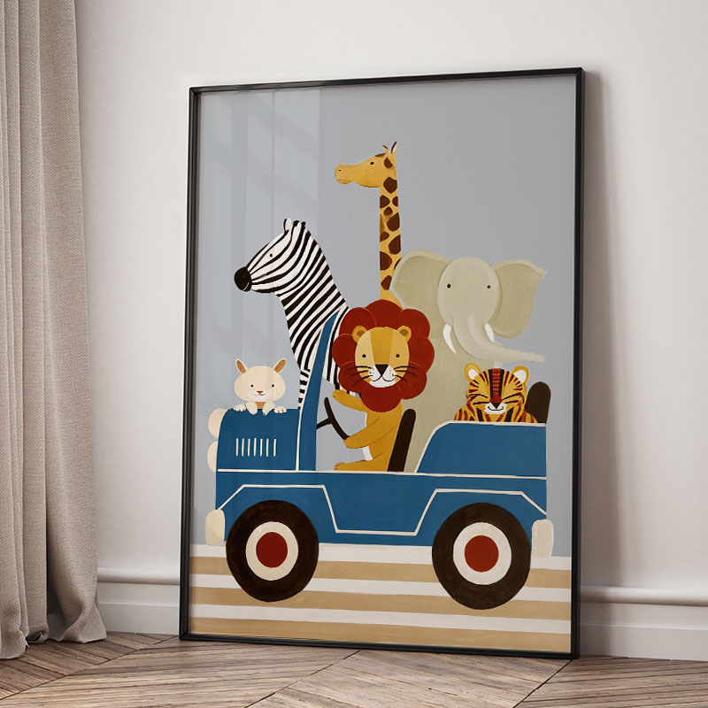 Pôsteres e Impressões de Anima - Baby Nursery Animal Prints avaliação e preço